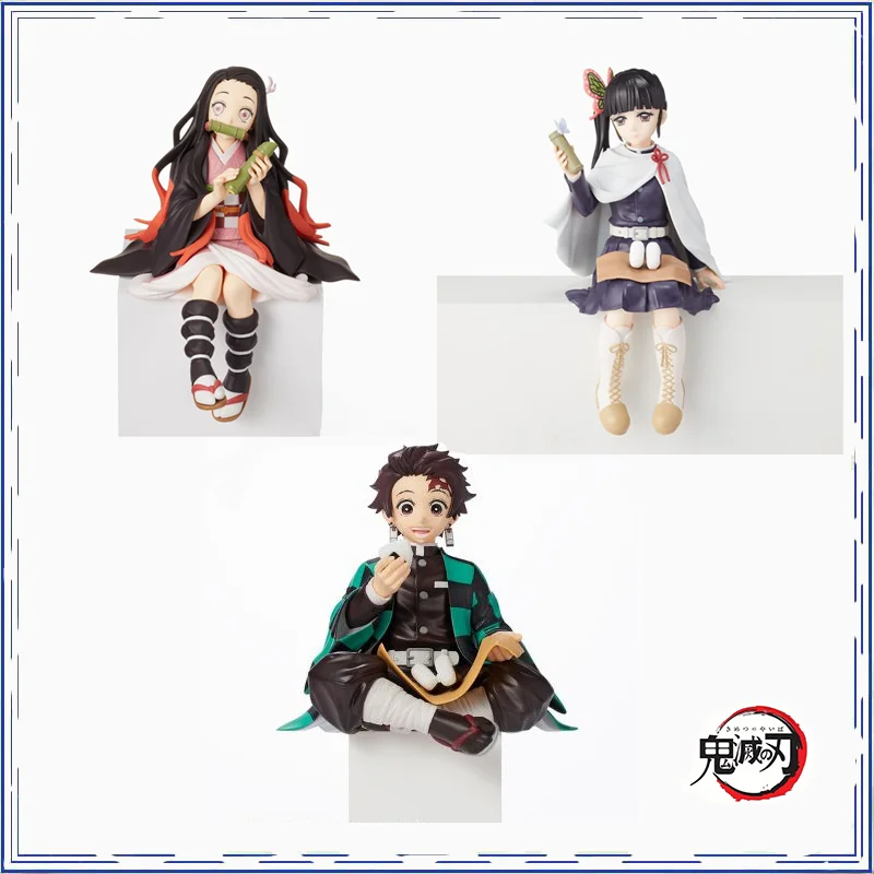 

Demon Slayer Genuine Figure SEGA Sitting Series Tsuyuri Kanawo Kamado Nezuko Kamado Tanjirou Anime Figure Pvc Model In shelf