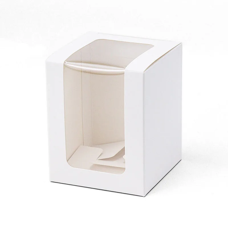 

Прозрачная подарочная коробка из крафтовой бумаги