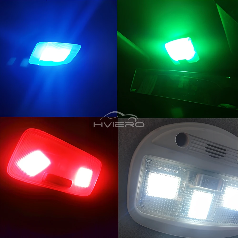 Фото 2/4/8/10 шт. T10 C5W COB 16/24/36/48SMD Светодиодные лампы для чтения, автомобильные светодиодные лампы для парковки, подсветки салона и номерного знака №4