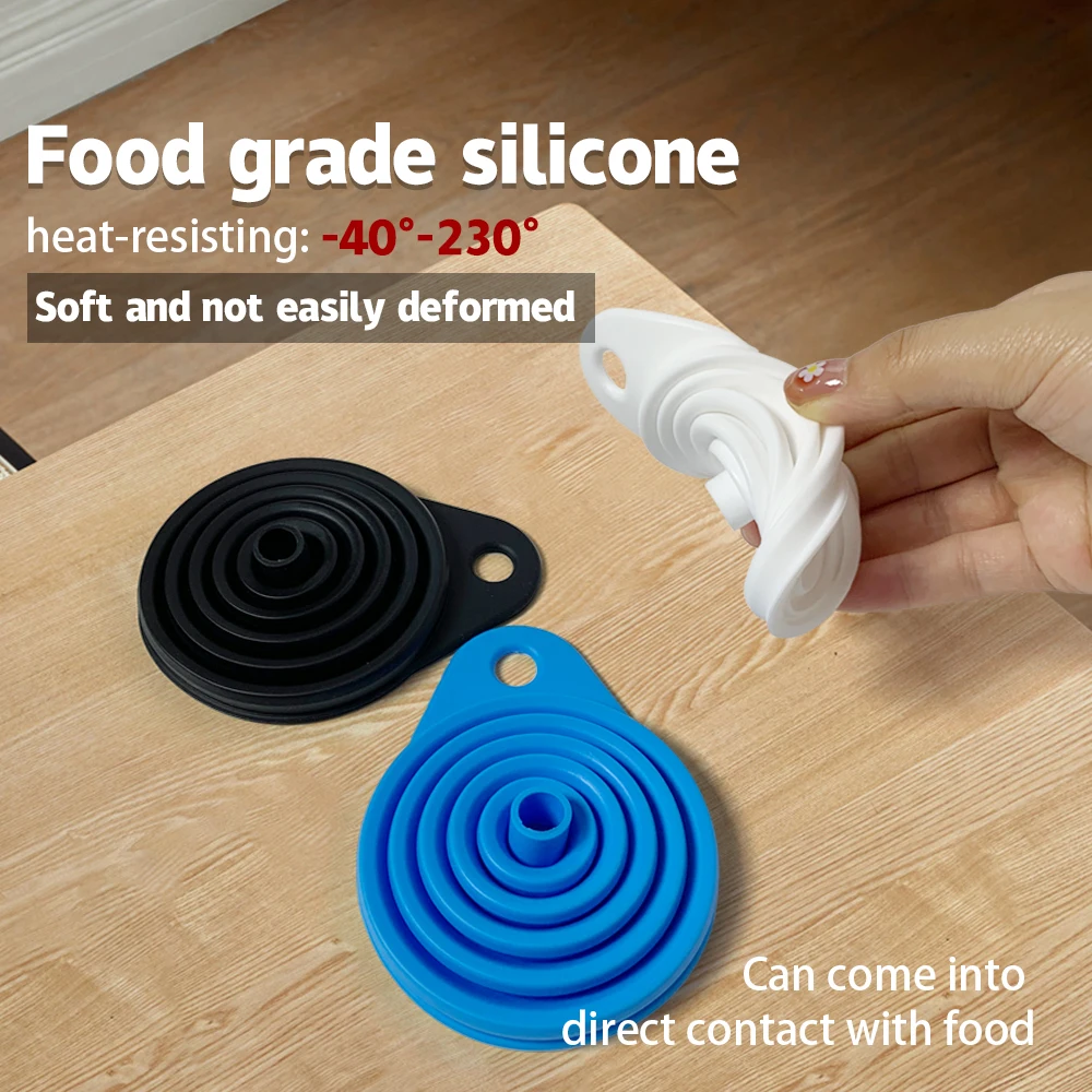 Большой Размер Складная Силиконовая Воронка Для Замены Моторного Масла