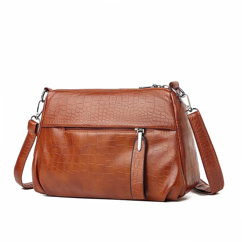 

Сумки на плечо для женщин, новинка 2022, сумка-мессенджер из искусственной кожи, Женская вместительная универсальная сумка через плечо с крокодиловым тиснением, основные кошельки
