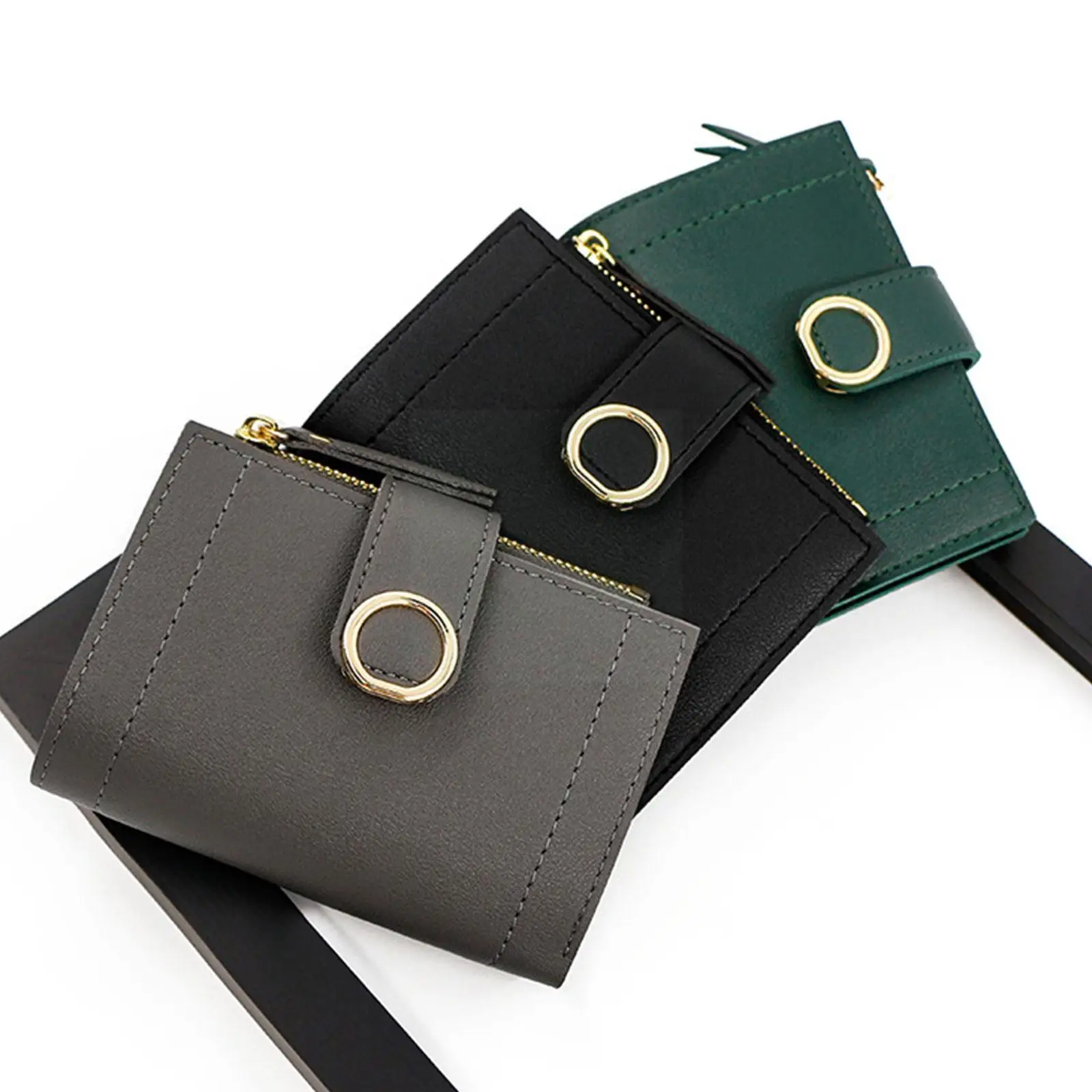 

Кошелек женский из искусственной кожи, с зажимом для монет, H9M7