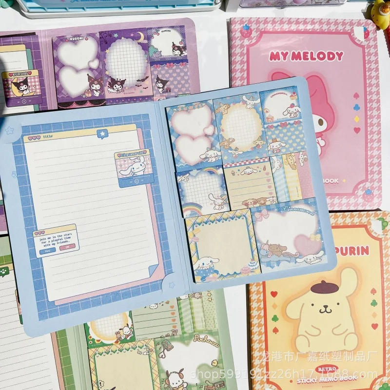 Kawaii Sanrio удобная книга My melody Kuromi Hello kitty Note книжка паста блокнот канцелярские