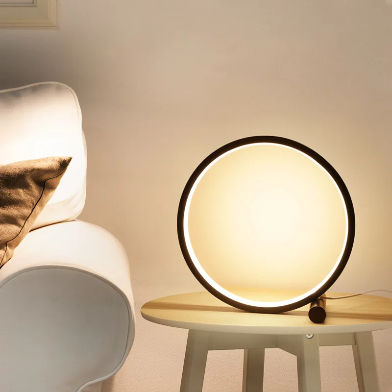 

ZK20 Bedroom USB Night Light Bedside Table Light Soft Light Eye Protection Touch Sensitive Dimming Round Simple Night Light