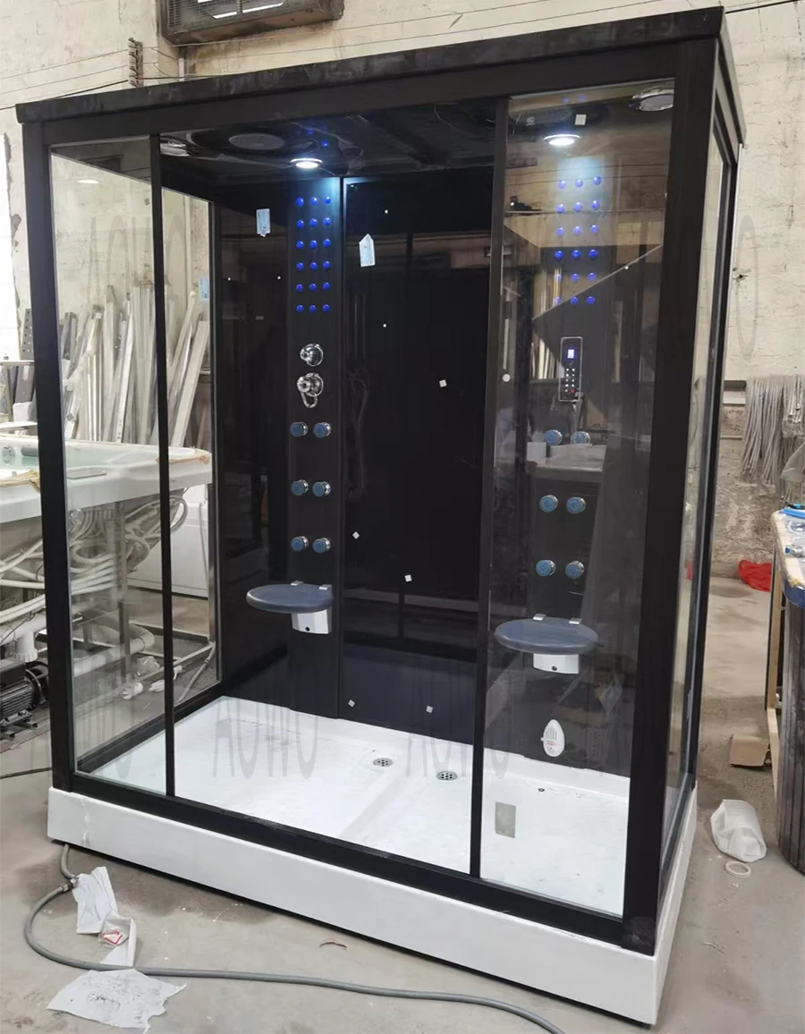 Паровая душевая комната на заказ черная влажная паровая уличная спа-сауна