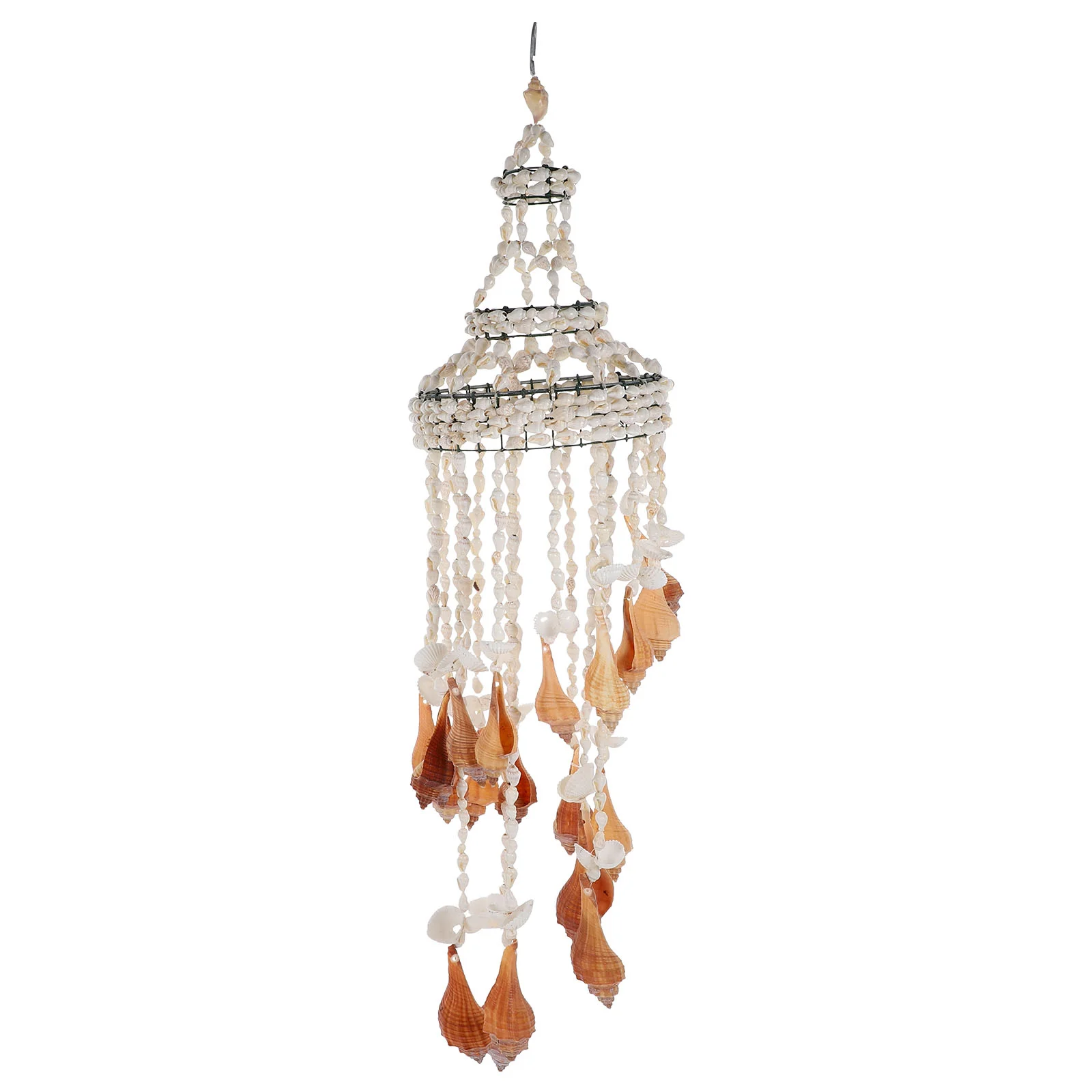 

Wind Chimes Chula Wind Bells Decorative Tropical Decor Stairway Pendants Decor for Car Interior Home Garden Patio ( White)