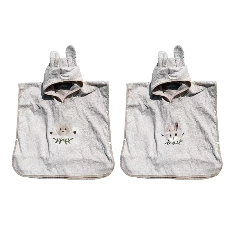 

Korea Style Baby Hooded Towel with Animal Design Ultra-Soft Thick Cotton Bath Towel for Newborn Baby Shower- Present