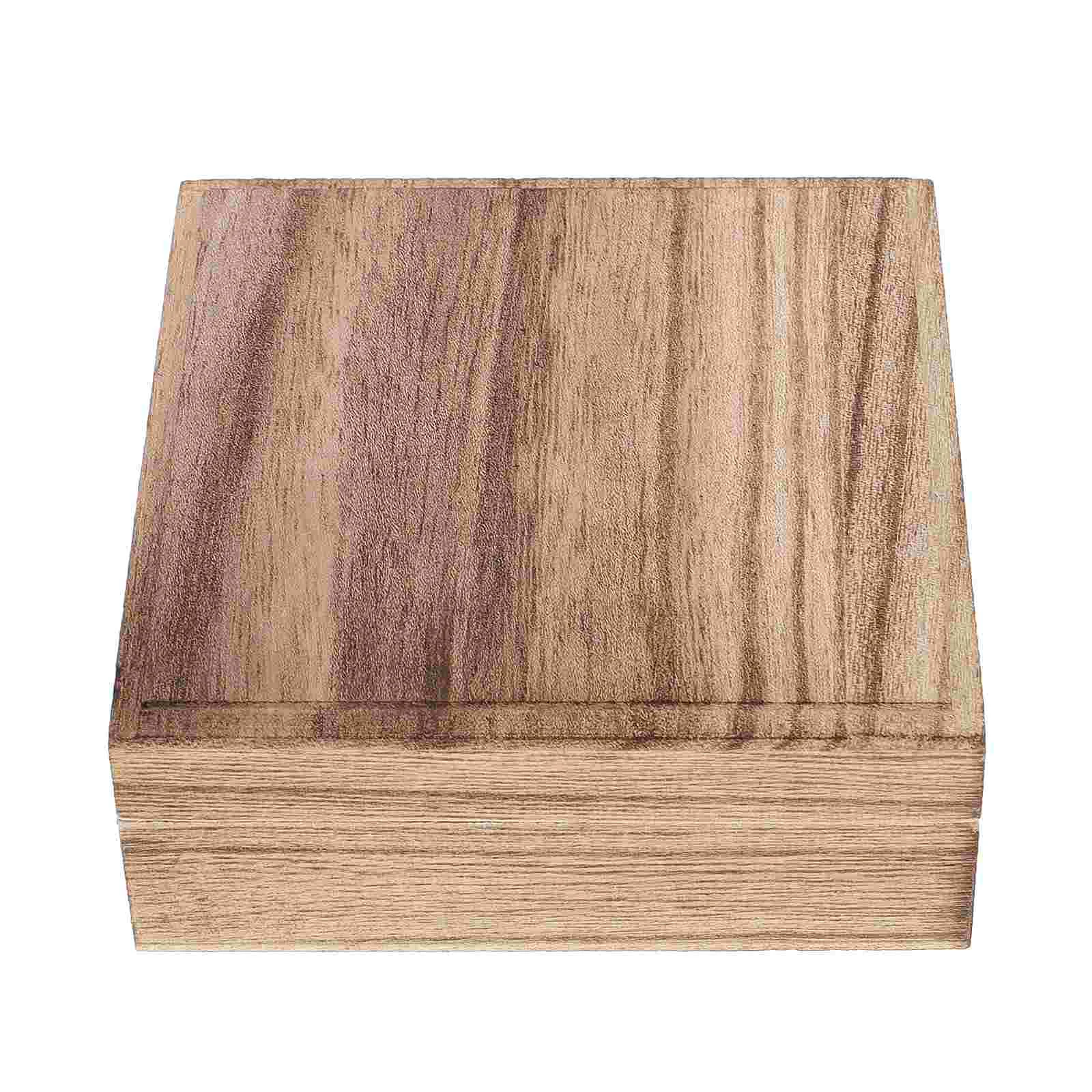 

Винтажная упаковочная коробка с кольцами для ювелирных украшений в стиле ретро, деревянный контейнер для путешествий