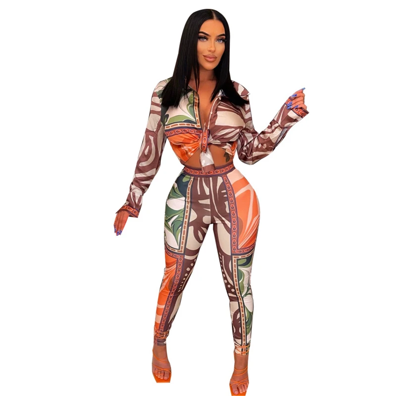 Adogirl Fashion Print Patchwork Shirt Two Piece Set 2022 Autumn Women Long Sleeve Blouse Top Pencil Pants Casual Suits Outfits 6 Adogirl Fashion Print Patchwork Shirt Two Piece Set 2022 Autumn Women Long Sleeve Blouse Top Pencil Pants Casual Suits Outfits 6