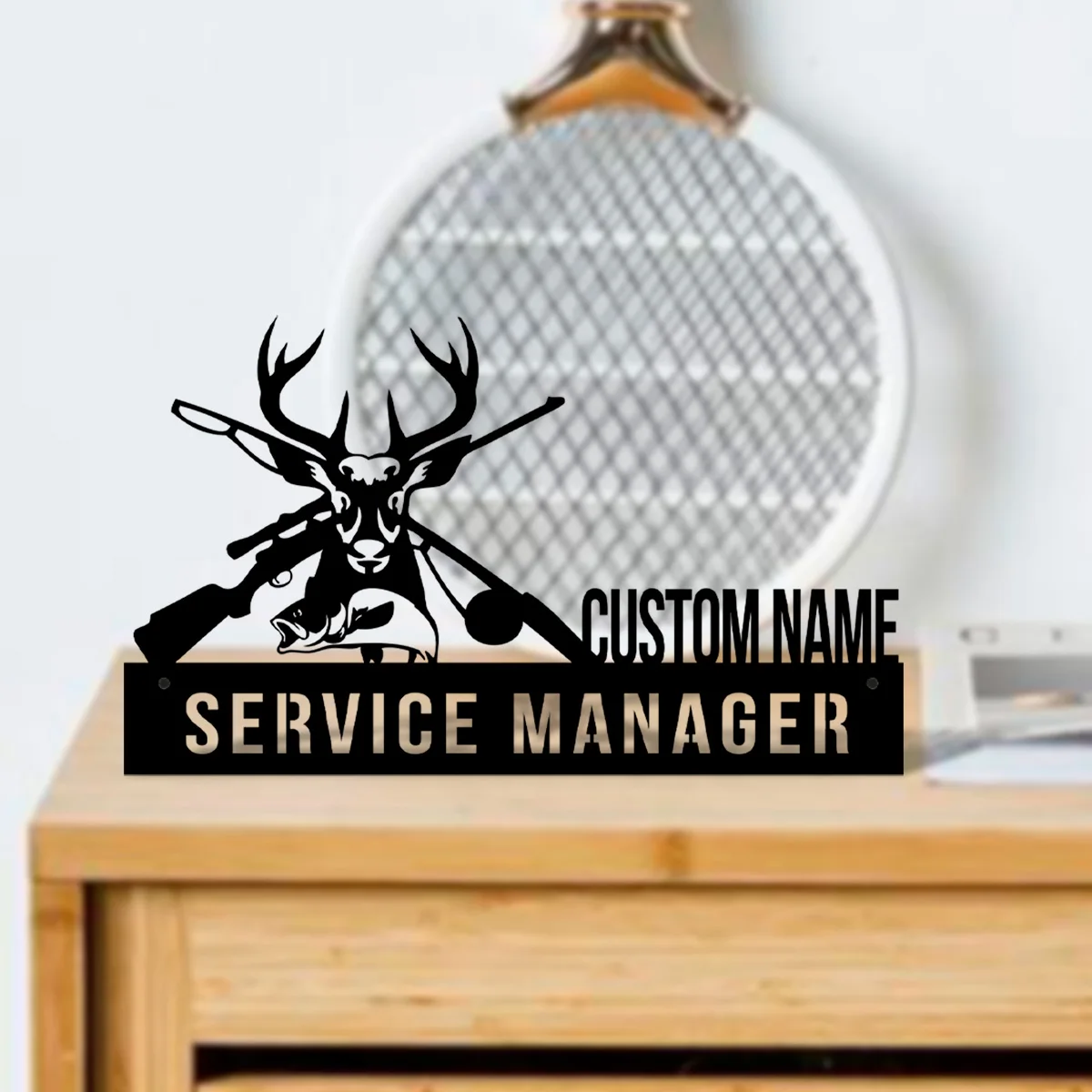 Пользовательский стол для охоты и рыбалки на оленей именная табличка клине