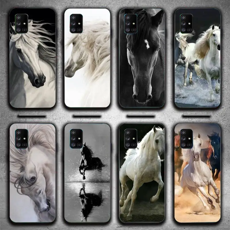 

Running Horses Phone Case For Samsung Galaxy S6 S7 Edge Plus S9 S20Plus S20ULTRA S10lite S225G S10 Note20ultra Case