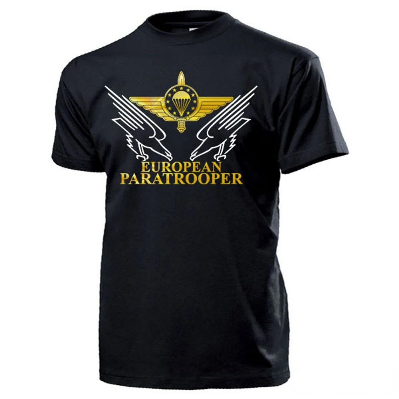 

European Paratrooper European Union Military T-Shirt. Premium Cotton Short Sleeve O-Neck Mens T Shirt New S-3XL