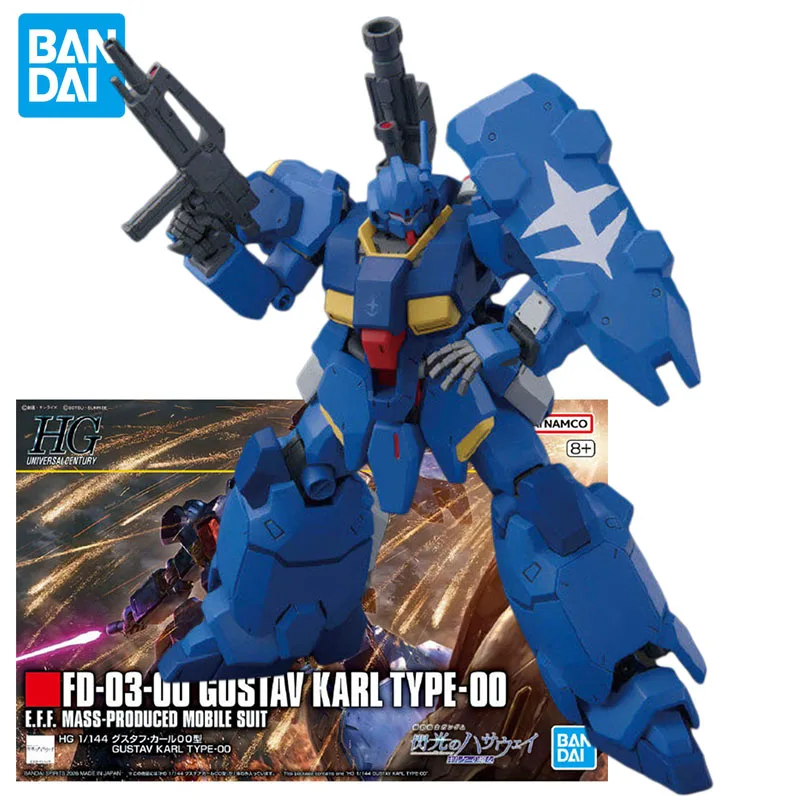 Фото Конструктор Bandai HG 1/144 Gustav Karl 00 Gundam Hathaway's Flash, коллекционная модель для сборки, игрушка для мальчиков №1