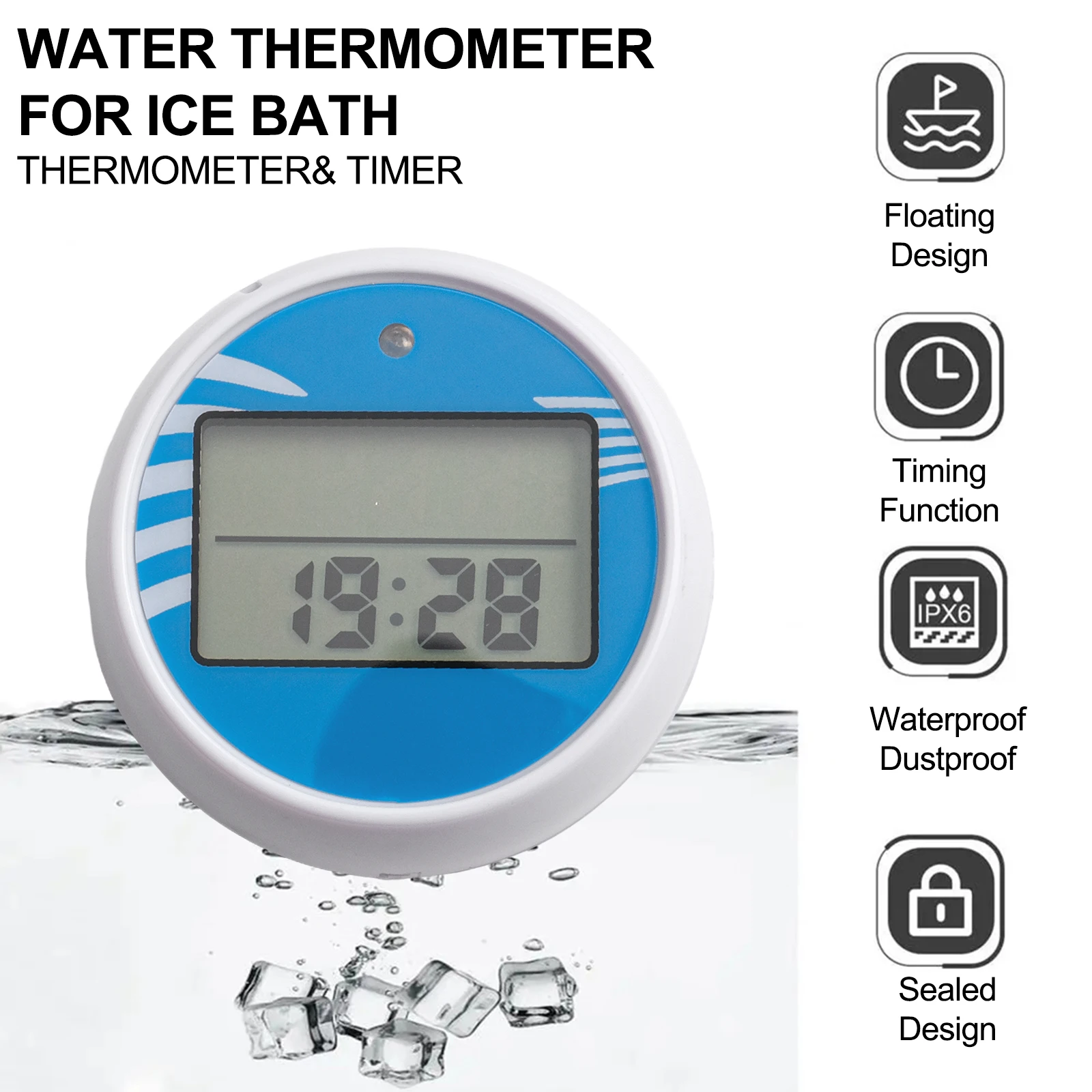 Термометр для холодной ванны Плавающий термометр терапии Надежная точность