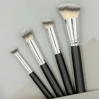 portable wooden handle artificial fiber hair makeup brush for cosmetic beauty tools setsconcealermaskfoundationbb cream
