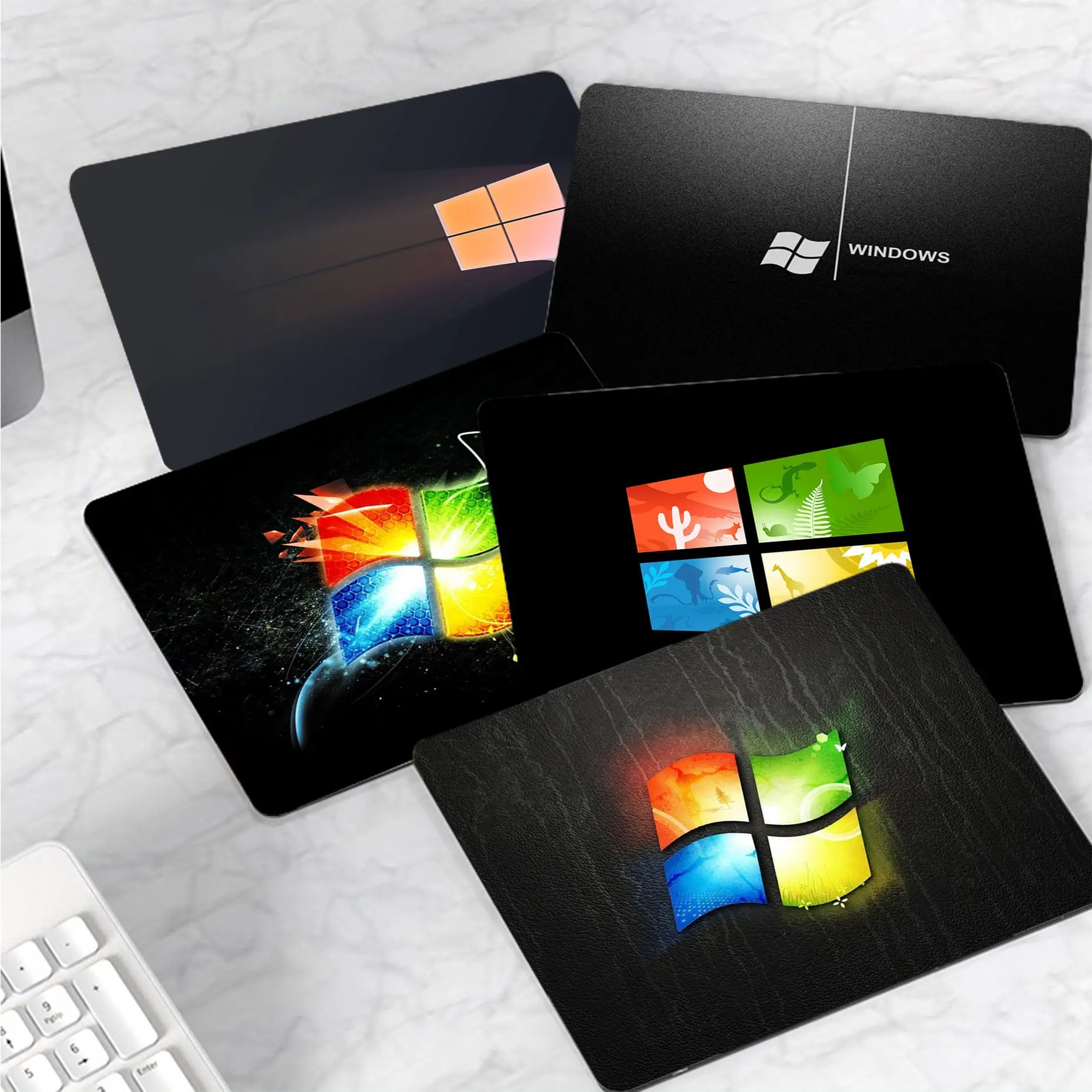 

Утолщенный большой коврик для мыши с логотипом на Windows, с анимацией, для офиса и студентов, Нескользящая подушка, Коврик Для Мыши для ПК, игро...