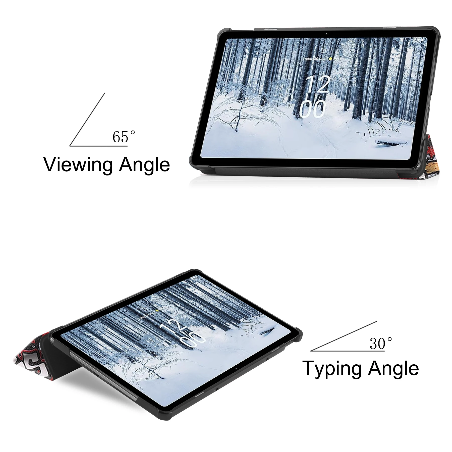 Для Nokia T21 T10 2022 T20 TCL TAB 10s 9080G 2021 VIVO PAD 11-дюймовый чехол для планшета тройная кожа из