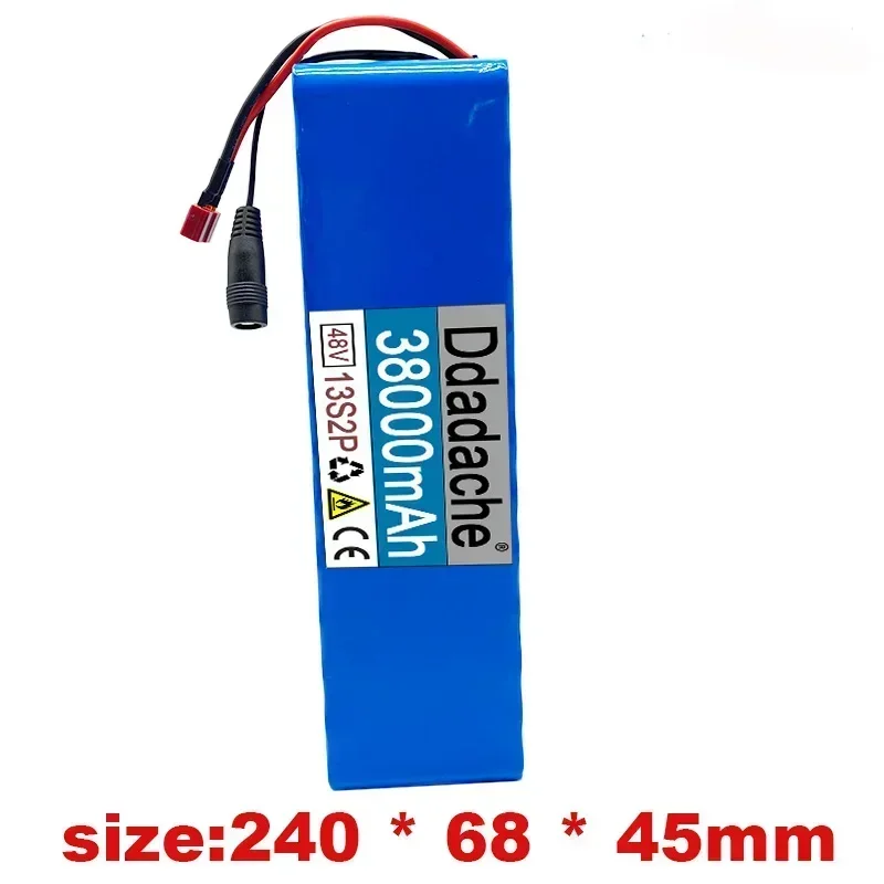 Фото Новый бестселлер 48V38000mah 13s2p мощный аккумулятор 18650, аккумулятор для электромобиля, аккумулятор для электромотоцикла, 48 В, защита BMS №2