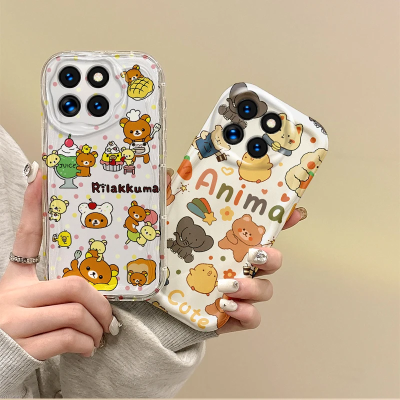 New Cute Little Animals Phone Case For Xiaomi 15 Pro 14 13 12 T 11 Lite Poco F6 F5 F4 F3 X6 X5 Non-Slip Cover