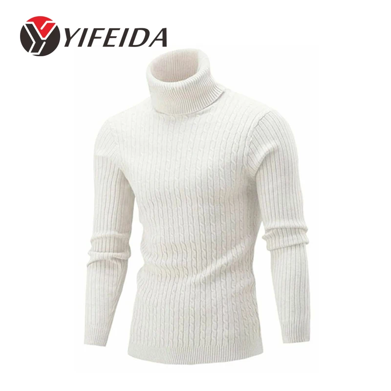 Fashion autumn and winter men's turtleneck jumper long-sleeved casual line clothing turtleneck men's knitwear bottoming