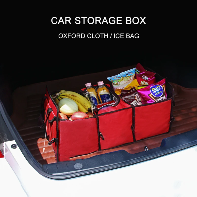 

Folding Trunk Storage Box For Car Insulation Bag Multifunction Auto Organiser Box Automotive Ice Bag Stowing Tidying