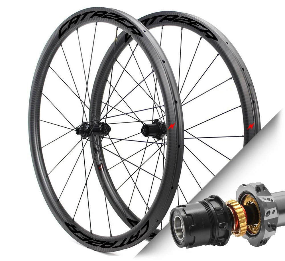 700C 30/35/38/40/45/50/55/60/88mm Carbon Fiber Road CX Disc Brake Wheelset Gravel Wheels Bike Wheel