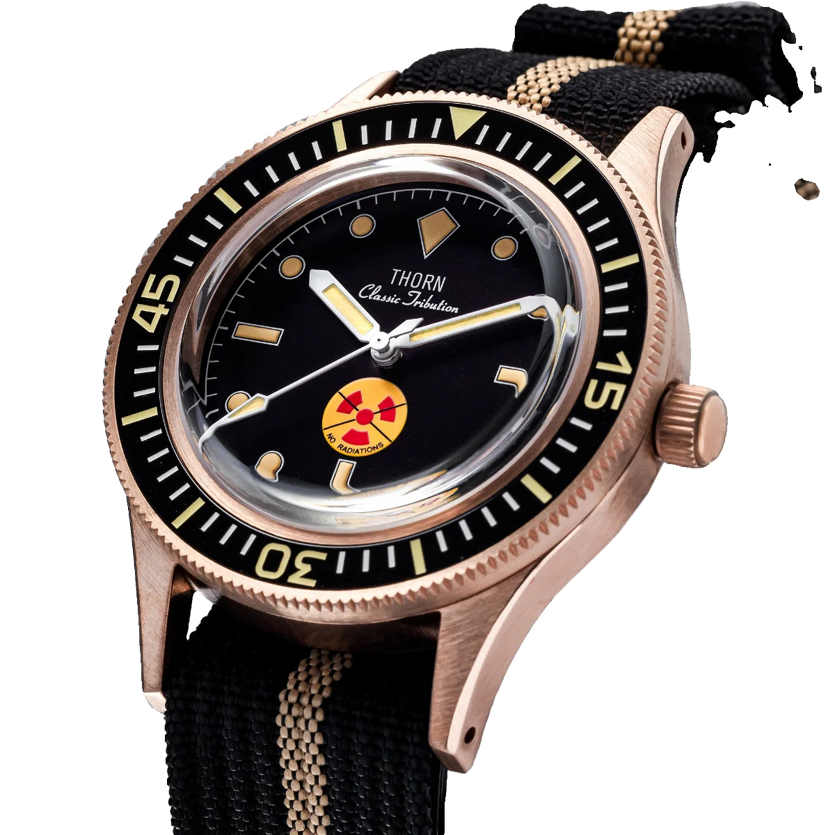 Мужские часы THORN без излучения 50 оттенков оловянная бронза механизм CUSN8 NH35A