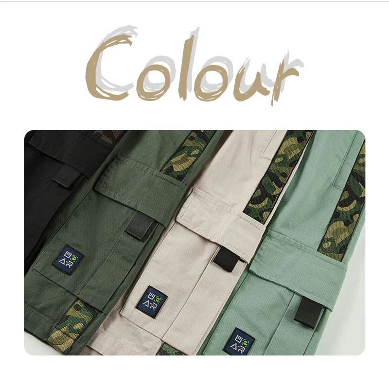 Europe and The United States Multi-pocket Work Shorts Summer Men's Cotton Loose Large Size Casual Pants Five-point Pants M-8XL