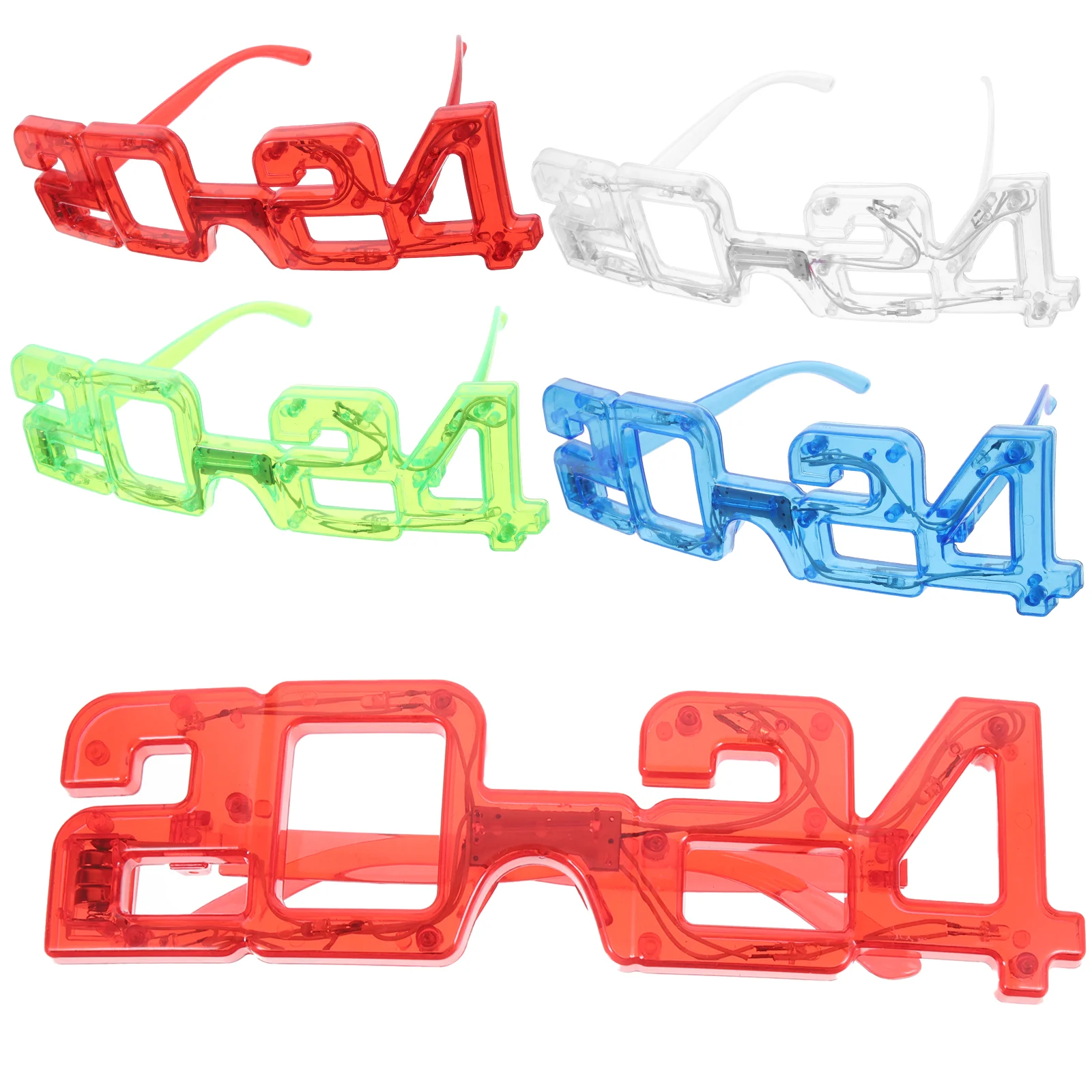 

2024 Glowing Glasses Party Supplies The Dark Performance Props Luminous Eyeglasses Decors Eyewear Sunglasses Favor Costume