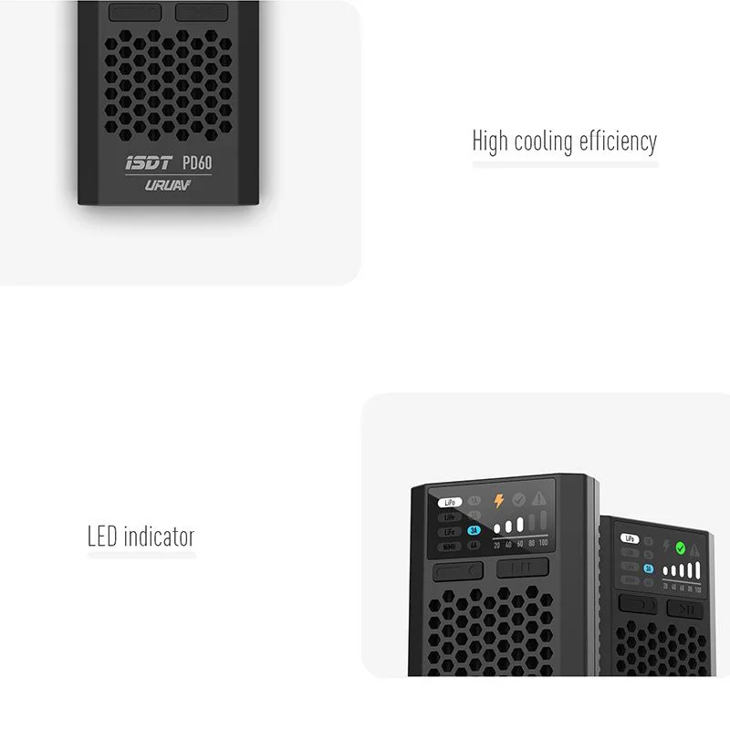 Устройство для быстрой зарядки аккумуляторов ISDT URUAV PD60 60 Вт 6 А тип с (art.: 3920c8ca35644) - 3920c8ca35644