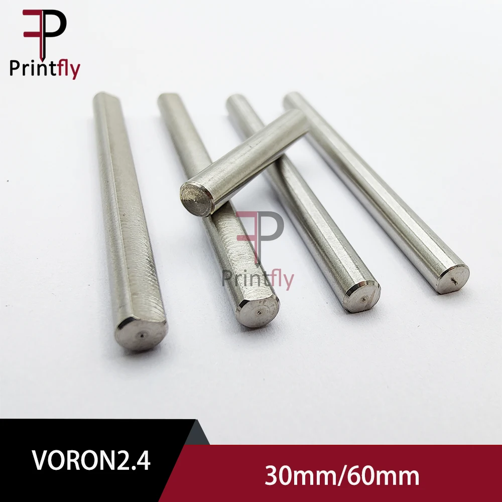 Steel Rod linear shaft Grind Flat Round Length 30 60mm Diameter 5mm VORON 2.4 Set Cylinder Chrome Plated Liner axis