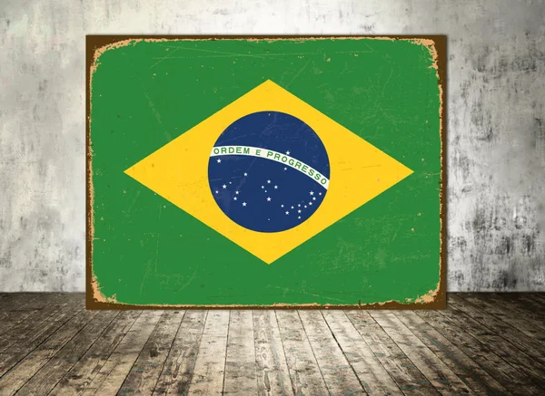 

Флаг Бразилии, металлический жестяной знак, флаг, вывеска с принтом на металлической стене, подвесное украшение для автомобиля, для дома, ба...