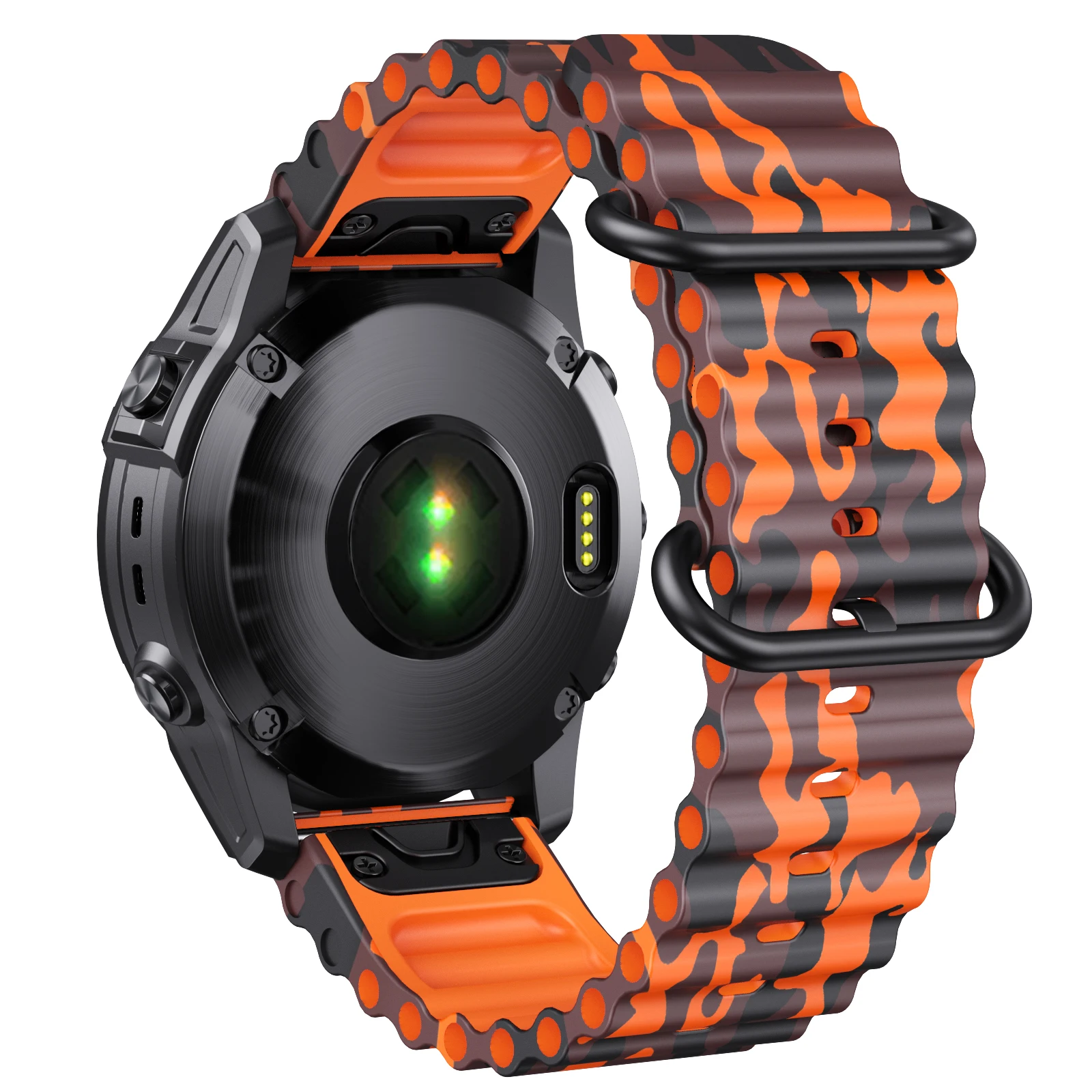 For Garmin Fenix 6 pro Camo silicone strap EPIX gen2/ Fenix 5 plus instinct Garmin 22mmQuick Release Sports watch strap