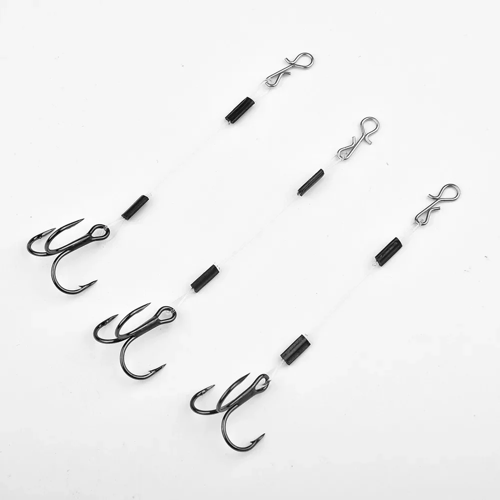 3 шт. набор тройных крючков 6/8/10 см окунь предсказание приманка из нержавеющей