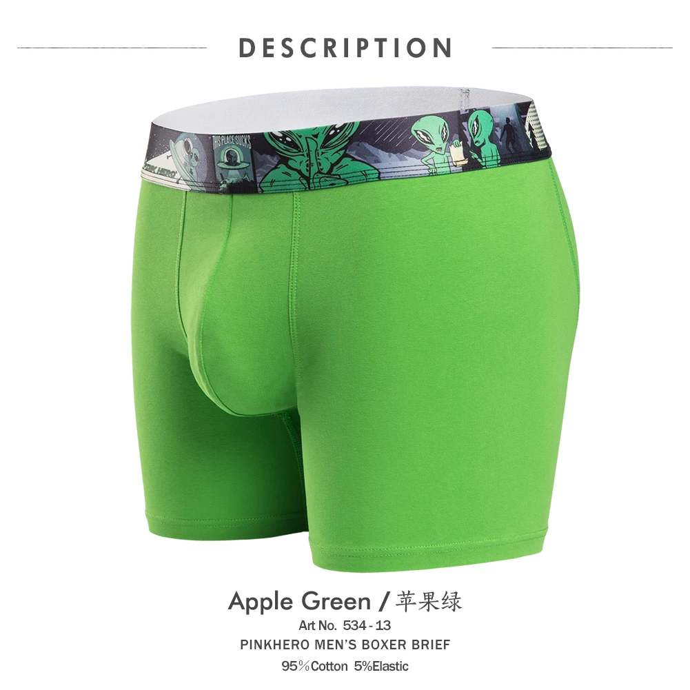 Новое высококачественное хлопковое Мужское нижнее белье PINK HEROES модные боксеры
