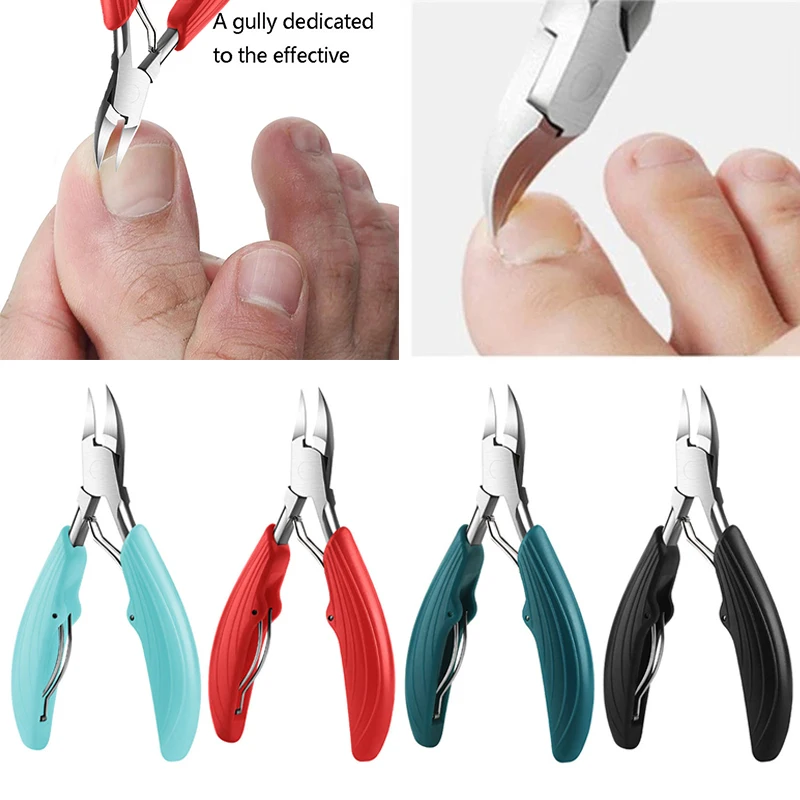 

Professional Toenail Nail Clippers Cutters Stainless Steel Pedicure Manicure Tools Thick Ingrown Paronychia Correction Tool