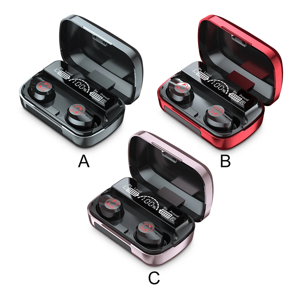 1 пара чехлов для зарядки наушников с низкой задержкой IPX6 водонепроницаемые