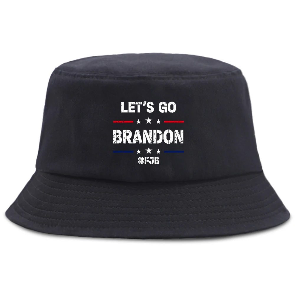 

Lets Go Brandon Funny Fjb Hat Male Unisex Harajuku Sunbonnet Hip Hop Caps Women Fedoras Graphic Street Fishing Bucket Summer Cap