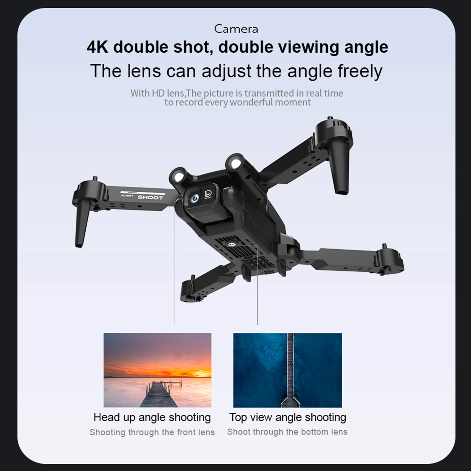 

Квадрокоптер 2,4 ГГц FPV, 4 канала, HD-камера 4K