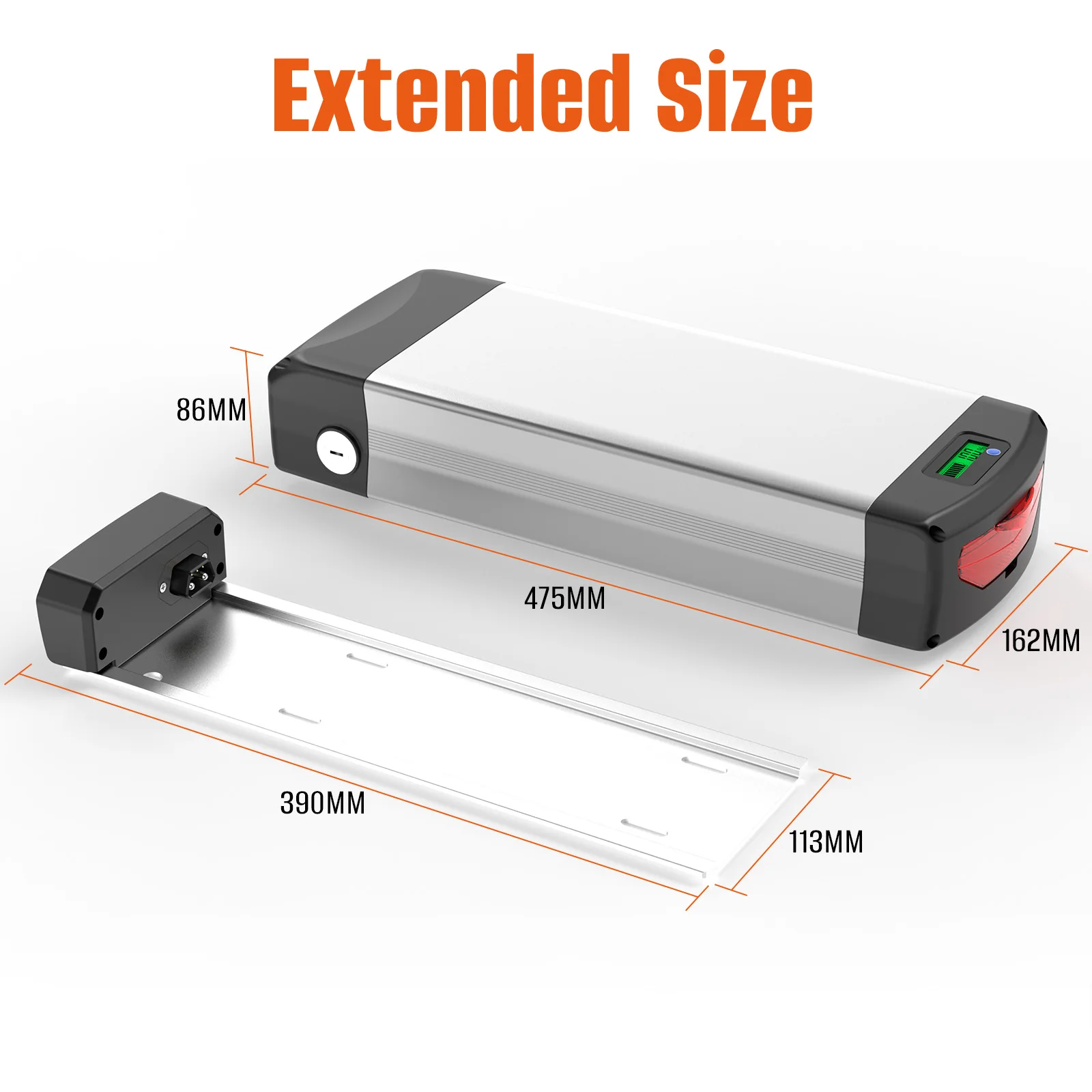 Оригинальный аккумулятор для электровелосипеда 72 в 60 задняя стойка 52 48 36 В