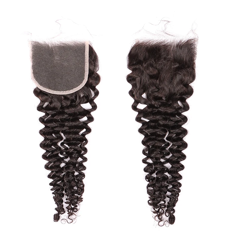 

Бразильские человеческие волосы Yiwigs с глубокой кудрявой застежкой, HD 4x4, на сетке 10-22 дюйма, натуральный цвет, волосы без повреждений для черных женщин