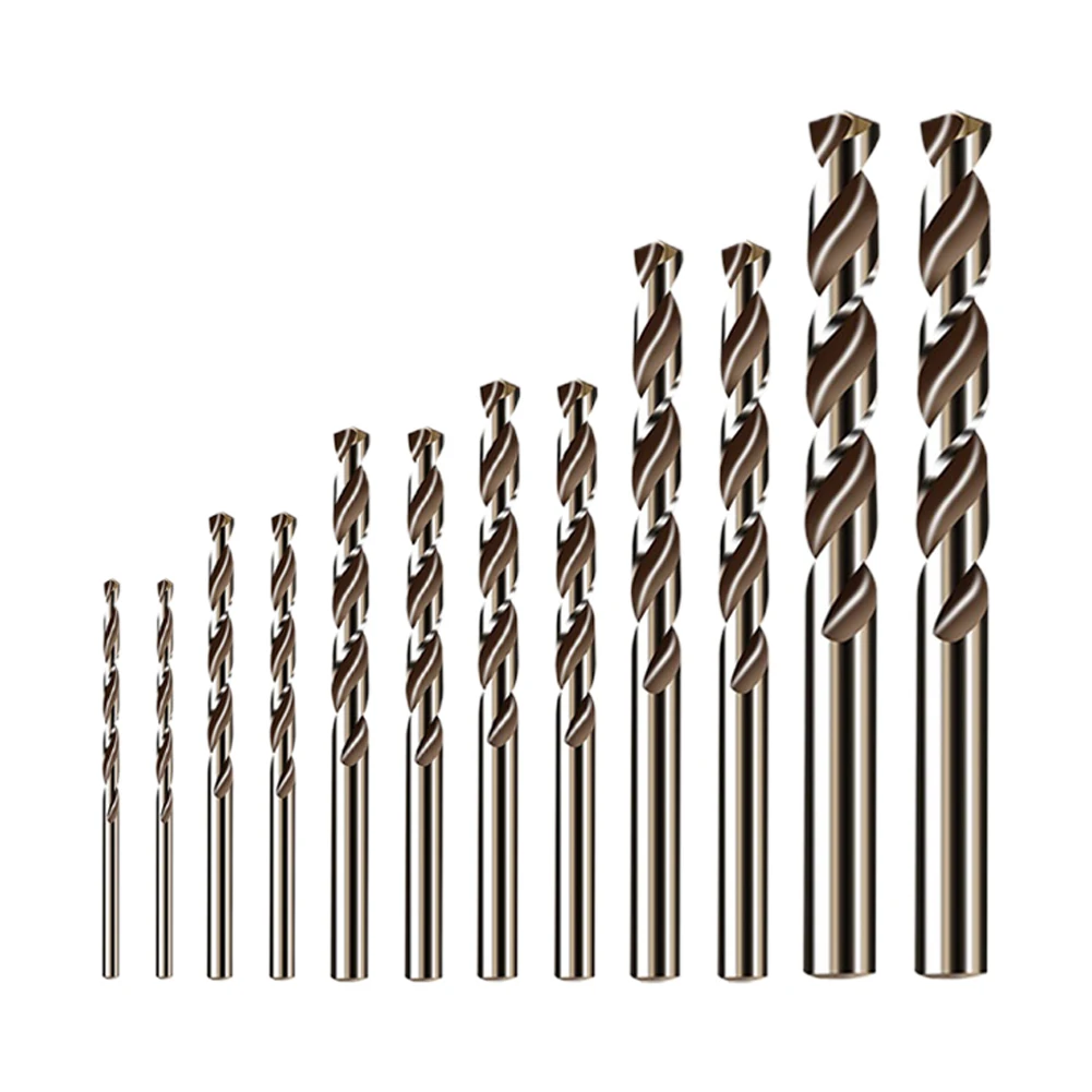 

12pcs Drill Bit HSS M35 Cobalt Drill Bit 1-3.5mm For Stainless Steel Wood Hole Cutter Auger Drill Bit Power Tool Parts