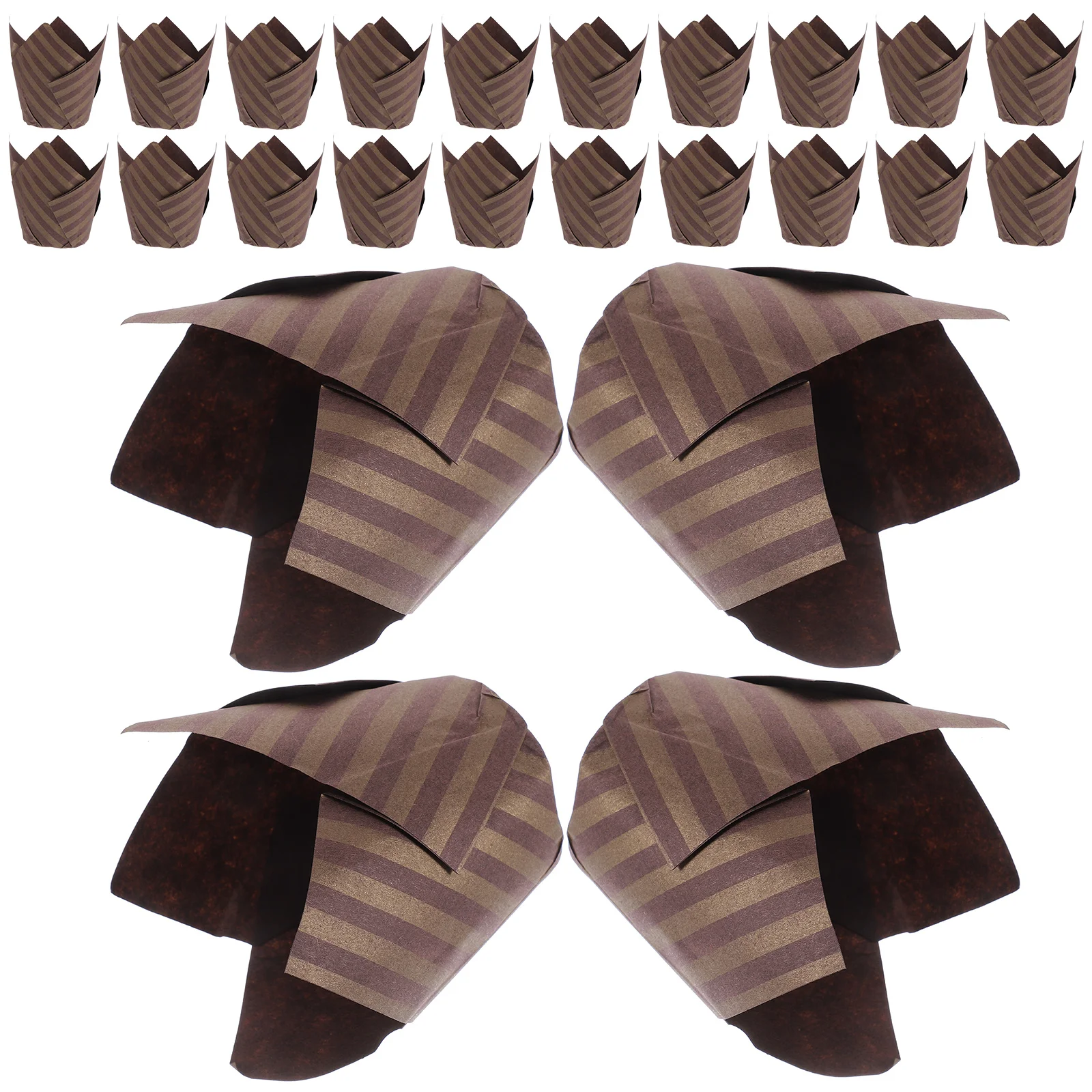 

250 Pcs Muffins Baking Cups Liners Multicolor Cake Cupcake Food Grade Greaseproof Paper Papers