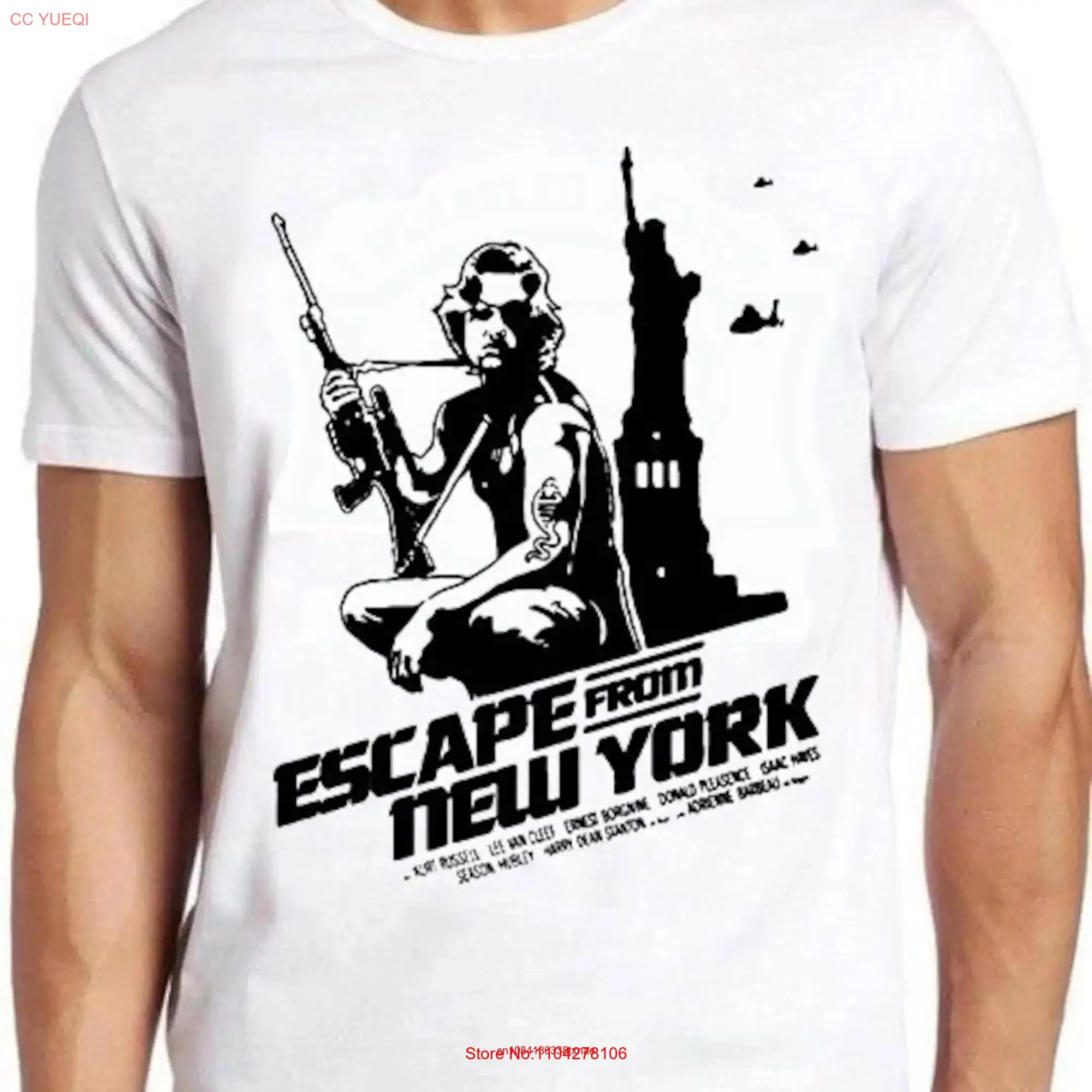 Футболка Втеча из Нью-Йорка B991 Film Movie Retro Cool Top с длинными или короткими рукавами