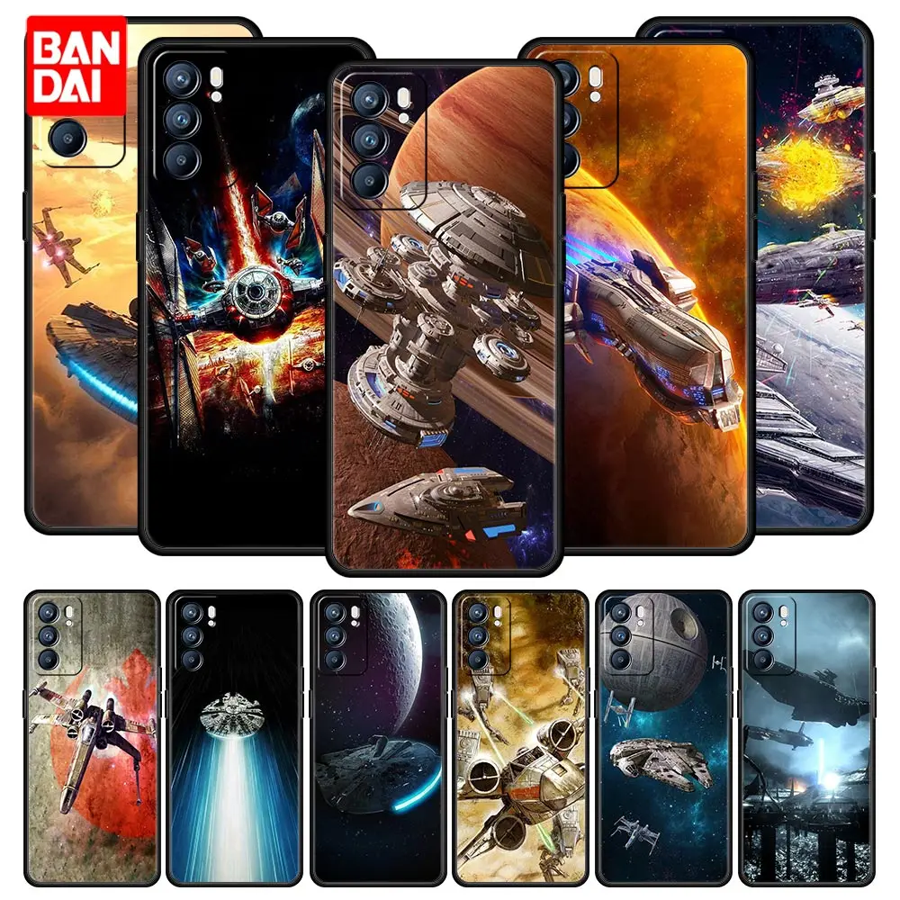 

Cool Star Space Ship Wars Case for Oppo A3s A5s A9 A15 A31 A52 A53 A54 A74 A93 A94 F19 Pro 4G Capa Funda Cover Silicone Capinha