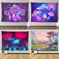 fairy tale forest tapestry wall hanging fantasy magic mushroom aesthetic for kids girl bedroom living room dorm party decoration