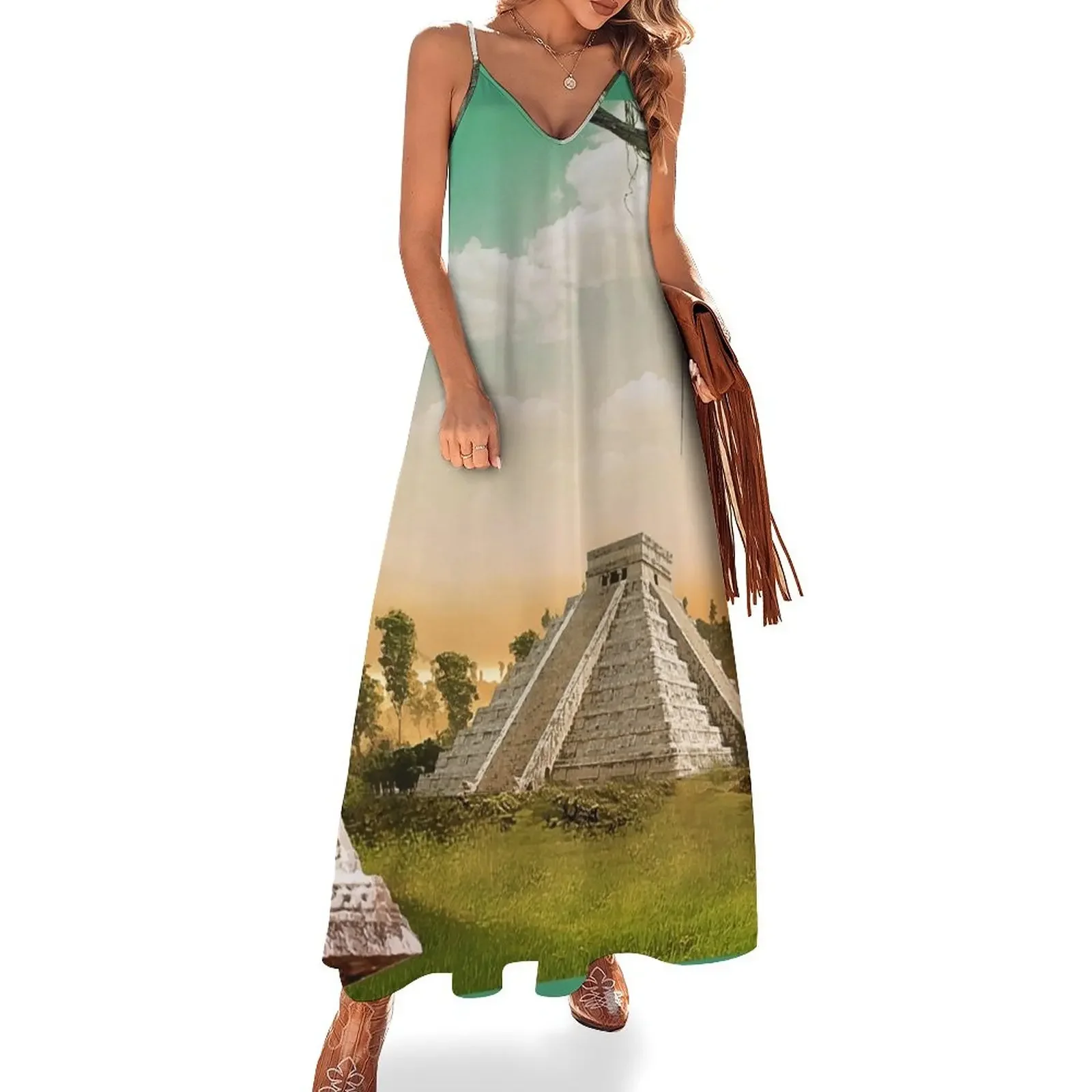 Женское платье Chichen Itza Mayan из полиэстера