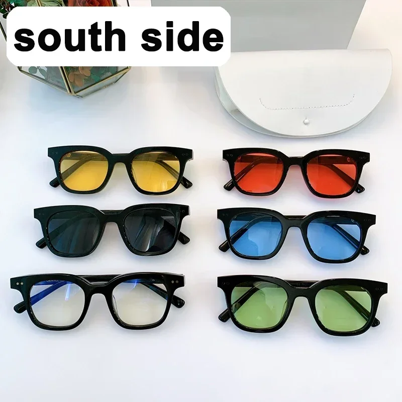 

South side GENTLE YUUMI Glasses For Men Women Optical Lenses Eyeglass Frames Eyewear Transparent Blue Anti Light Luxury Br Monst