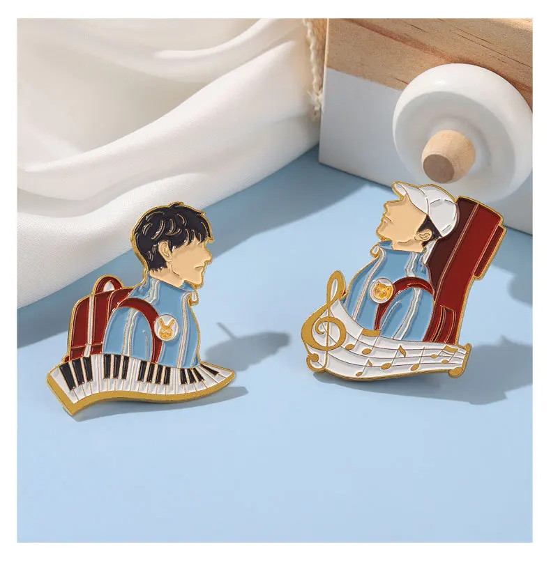 

Брошь для пар из японского аниме Sweet значки Act Wildly Jiang Cheng Gu Fei парные значки ювелирные броши