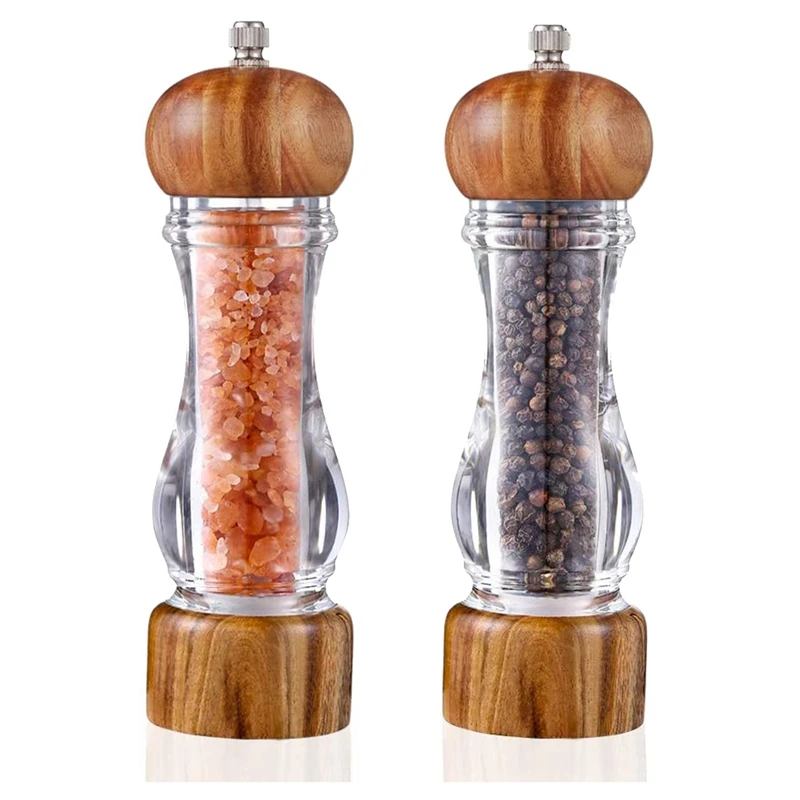 

Акриловая прозрачная мельница для соли и перца, регулируемая крупногабаритная фотолаборатория 2 (7 дюймов)